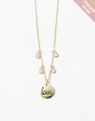 Love Coin Necklace (STERLING)