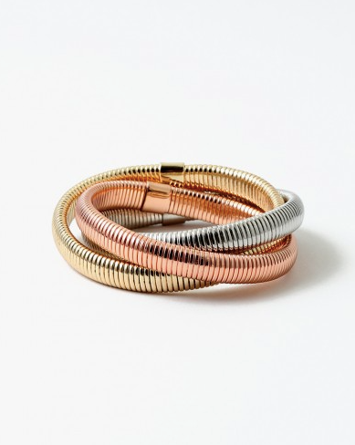 Tri Color Rolling Bracelet Set