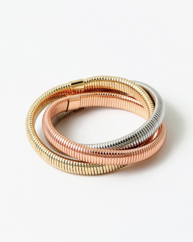 Tri Color Rolling Bracelet Set