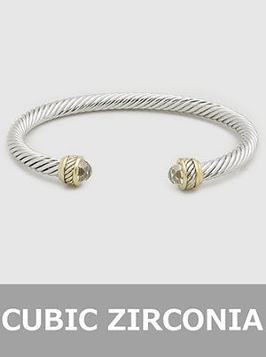 Open Twist Cable Bangle